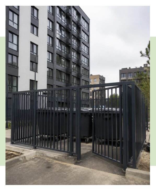 Ограждения для мусорных площадок в Балашихе по цене от 6664 р. | ЗаборЭксеперт-Блш